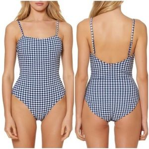Red Carter black gingham one piece